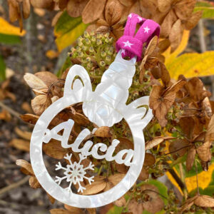 Bola de navidad personalizada cabeza Unicornio