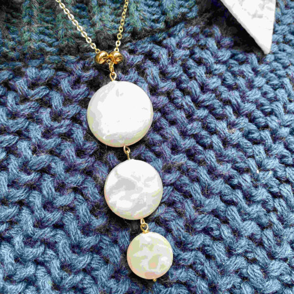 Collar 3 perlas - Imagen 4