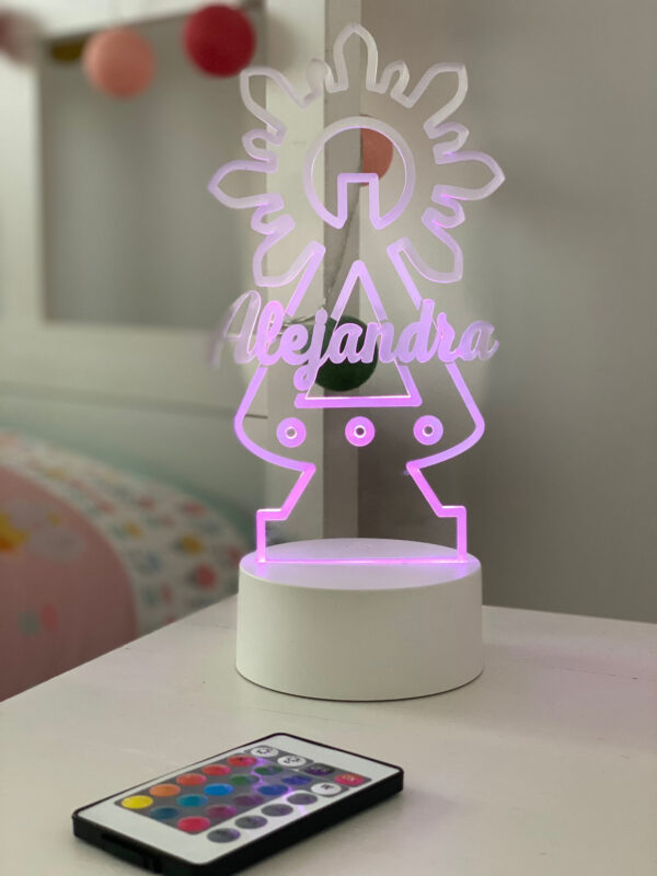 Lámpara Virgen de Covadonga personalizada