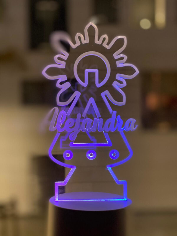 Lámpara Virgen de Covadonga personalizada - Imagen 5