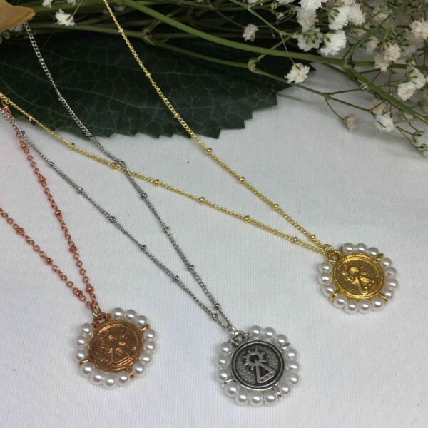 Collar cadena con medalla Virgen de Covadonga - Imagen 2
