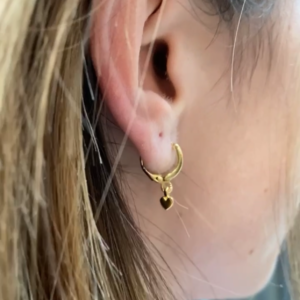 Pendientes  mini aro corazón