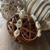Pendientes aro con conchas y cristales de colores - Imagen 2