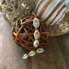Pendientes aro con conchas y cristales de colores - Imagen 4