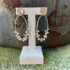 Pendiente aro oval con perlas - Imagen 3
