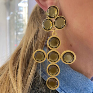 Pendientes maxi cruz