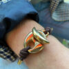 Pulsera calabrote metal con cordón elástico - Imagen 3