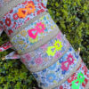 Pulsera cinta flores con virgen de Covadonga - Imagen 3