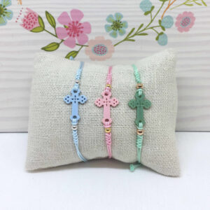 Pulsera hilo cruz acetato