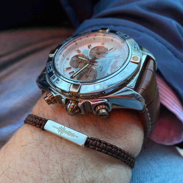 Pulsera Te Quiero con cordón macrame. - Imagen 2