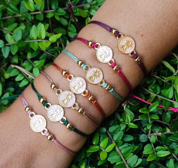 Pulsera virgen covadonga esmalte - Imagen 2