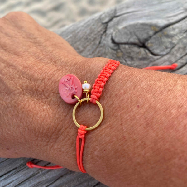 Pulsera  Virgen de Covadonga cristal murano - Imagen 2