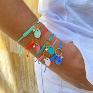 Pulsera  Virgen de Covadonga cristal murano