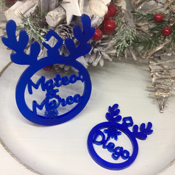 Bola de navidad personalizada modelo reno - Imagen 3