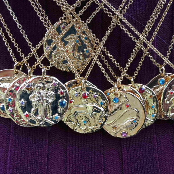 Collar Horóscopo plata 925 bañado en oro - Imagen 3