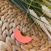 Collar cadena de bolitas con semicirculo acetato - Imagen 3