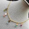 Gargantilla estrellas y jades de colores - Imagen 4