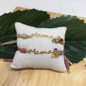 Pulsera Mamá letra metal