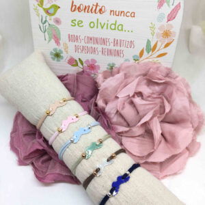 Pulsera cinta elástica alas de angel