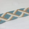 Pulsera nudos macrame con iniciales bordadas - Imagen 2