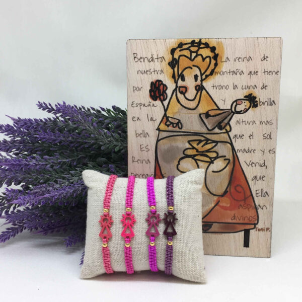 Pulsera hilo macrame Virgen de Covadonga - Imagen 7