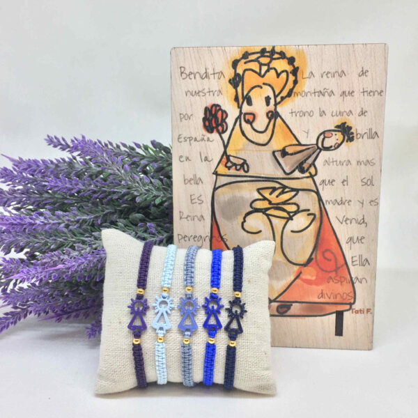 Pulsera hilo macrame Virgen de Covadonga - Imagen 6