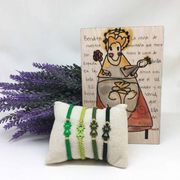 Pulsera hilo macrame Virgen de Covadonga - Imagen 4