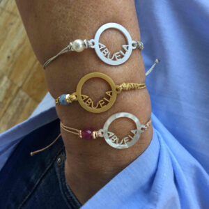Pulsera chapa acetato Abuela