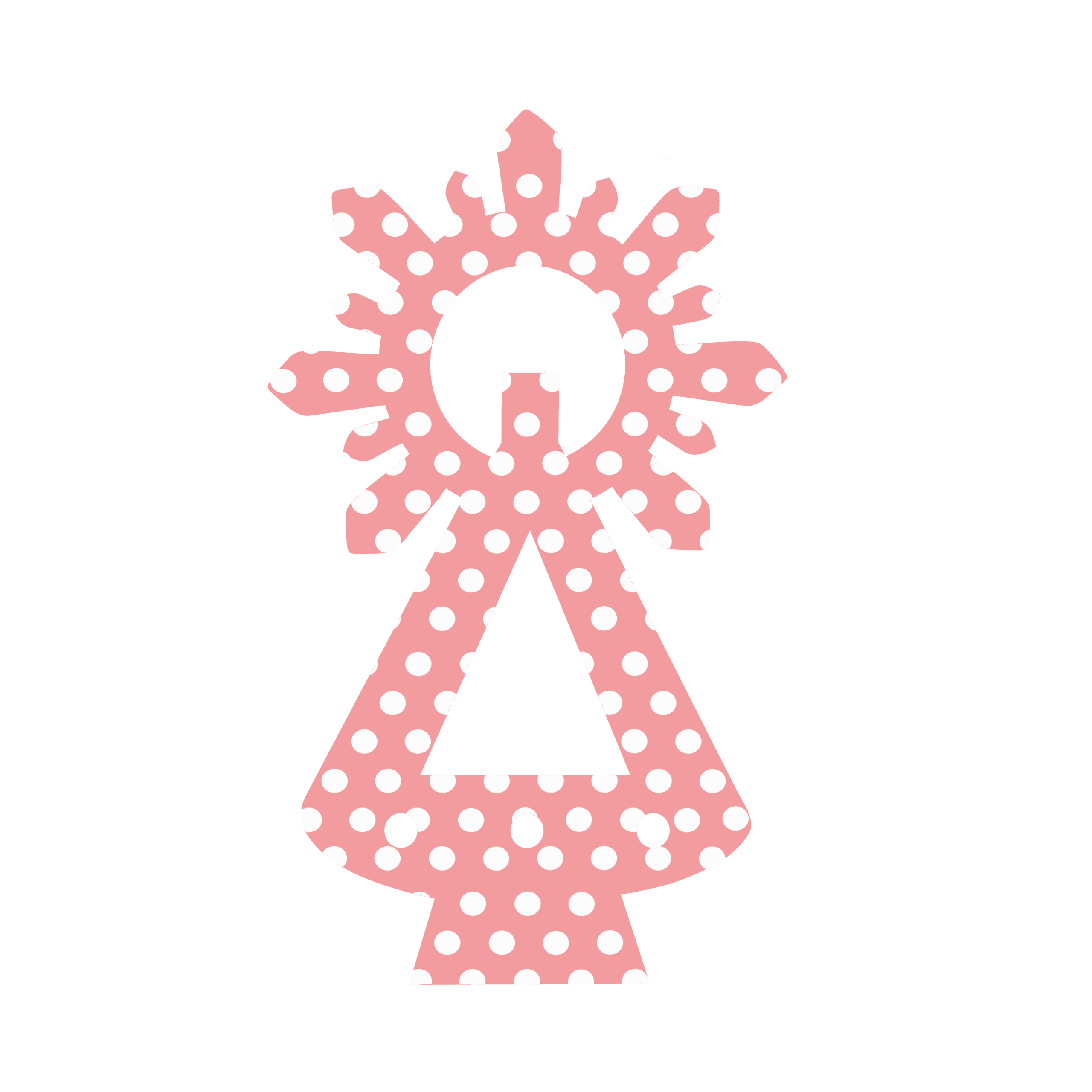 COVADONGA LUNARES ROSAS PNG scaled -Bisutería artesanal la Tienda de Ali Tote bag con estampación virgen en lunares. - Imagen 3