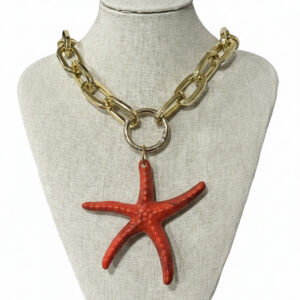 Collar cadena  con Estrella de mar