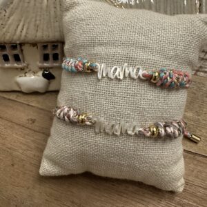 Pulsera Mamá cordón multicolor