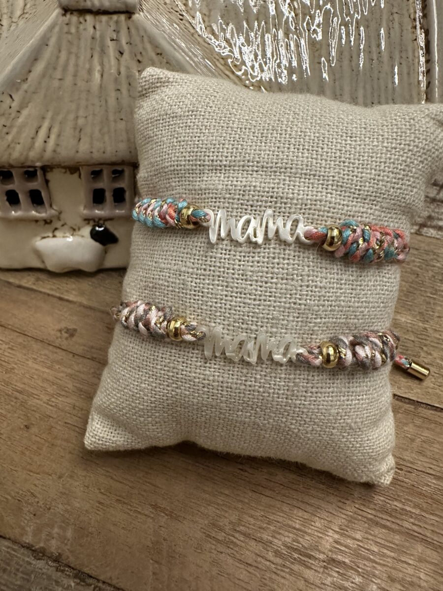 Pulsera Mamá cordón multicolor