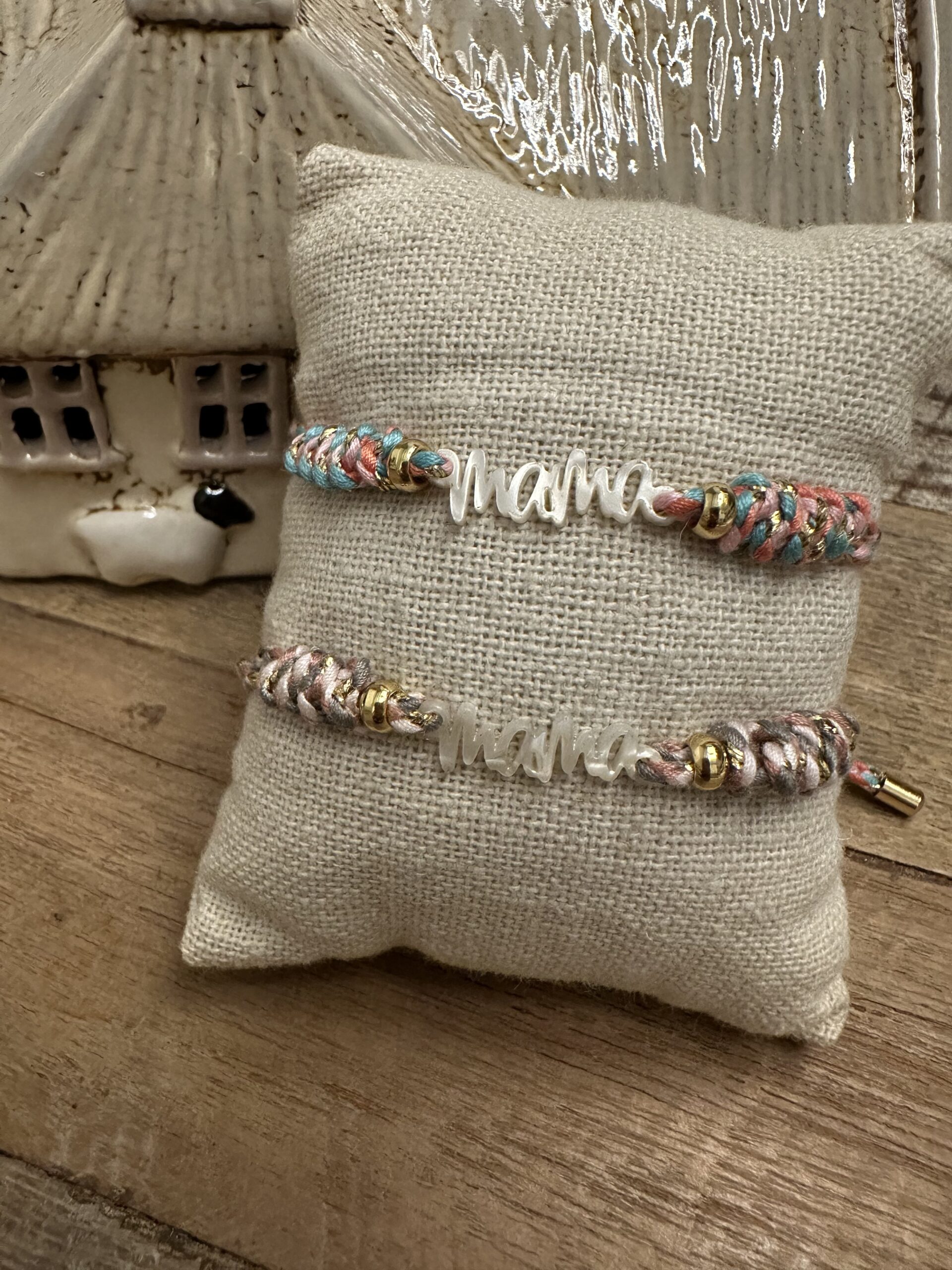 PULSERA MAMA ACETATO NACAR CORODN COLORES MIXTO scaled -Bisutería artesanal la Tienda de Ali Pulsera Mamá cordón multicolor