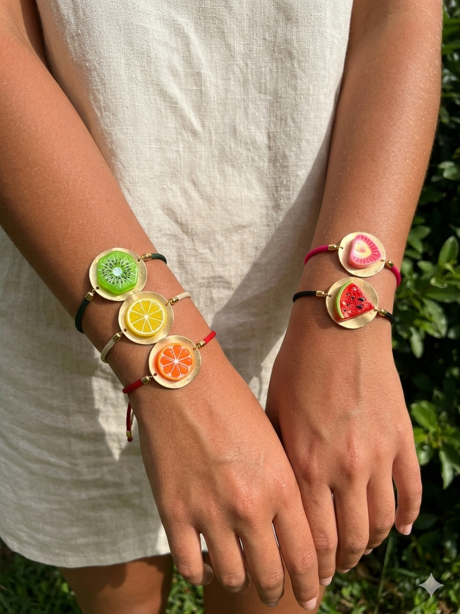 PULSERAS FRUTAS XL -Bisutería artesanal la Tienda de Ali Pulsera Frutas Xl