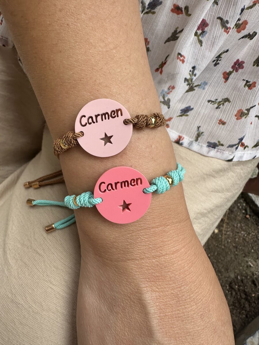 Pulsera chapa metacrilato Carmen